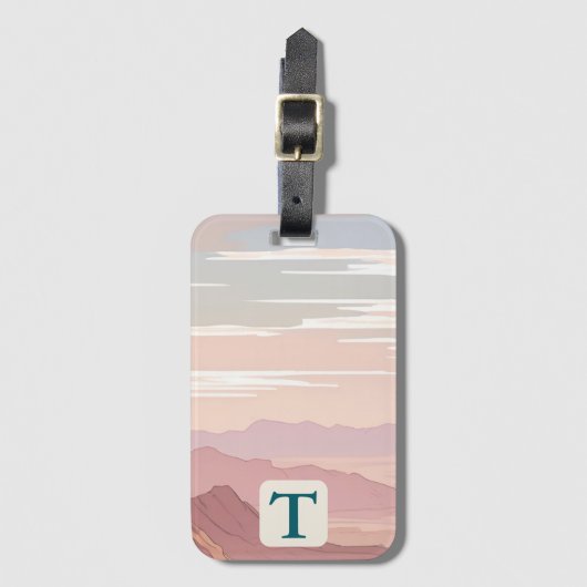 Die Wüste Gepäckanhänger (Vorderseite Vertikal)