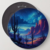 Die Wüste im Südwesten der Nacht Button (Vorne & Hinten)