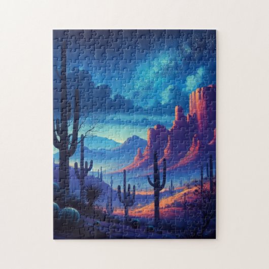Die Wüste im Südwesten der Nacht Puzzle (Vertikal)