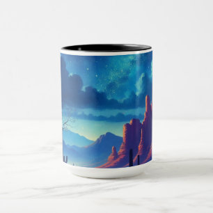 Die Wüste im Südwesten der Nacht Tasse
