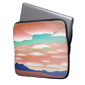 Die Wüste im Südwesten und die Minimalistische Kun Laptopschutzhülle (Vorderseite Links)