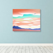 Die Wüste im Südwesten und die Minimalistische Kun Leinwanddruck (Insitu (Holzboden))