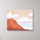 Die Wüste im Südwesten und die Minimalistische Kun Leinwanddruck (Vorderseite)