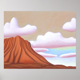 Die Wüste im Südwesten und die Minimalistische Kun Poster