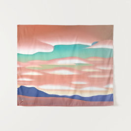 Die Wüste im Südwesten und die Minimalistische Kun Wandteppich