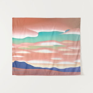 Die Wüste im Südwesten und die Minimalistische Kun Wandteppich
