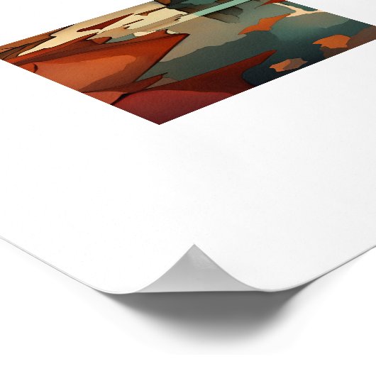 Die Wüste ohne Rahmen Poster (Ecke)