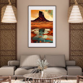 Die Wüste ohne Rahmen Poster