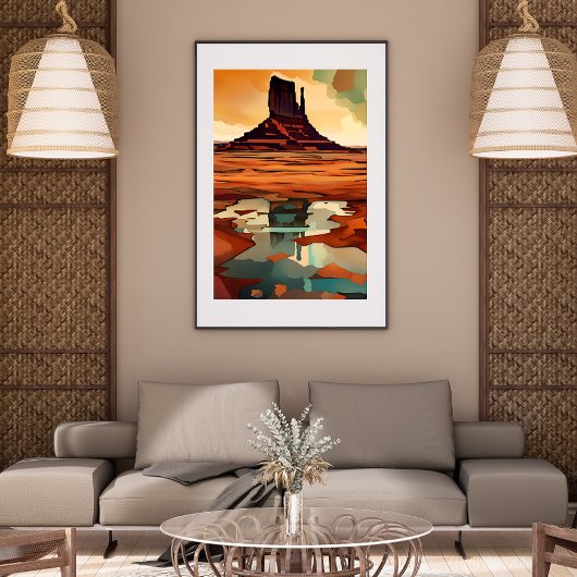 Die Wüste ohne Rahmen Poster