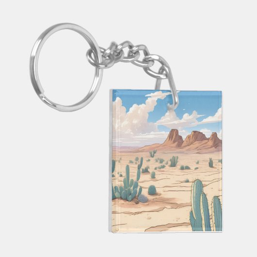 Die Wüste Schlüsselanhänger (Vorderseite links)