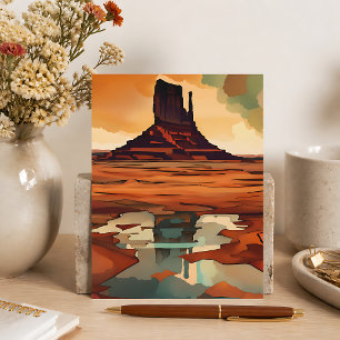 Die Wüsten-Monument-Landschaft Postkarte