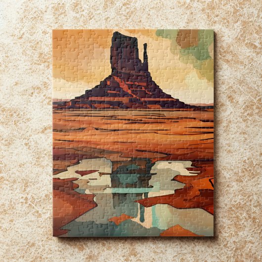 Die Wüsten-Monument-Landschaft Puzzle