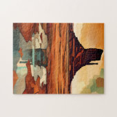 Die Wüsten-Monument-Landschaft Puzzle (Horizontal)