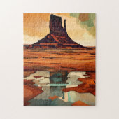 Die Wüsten-Monument-Landschaft Puzzle (Vertikal)