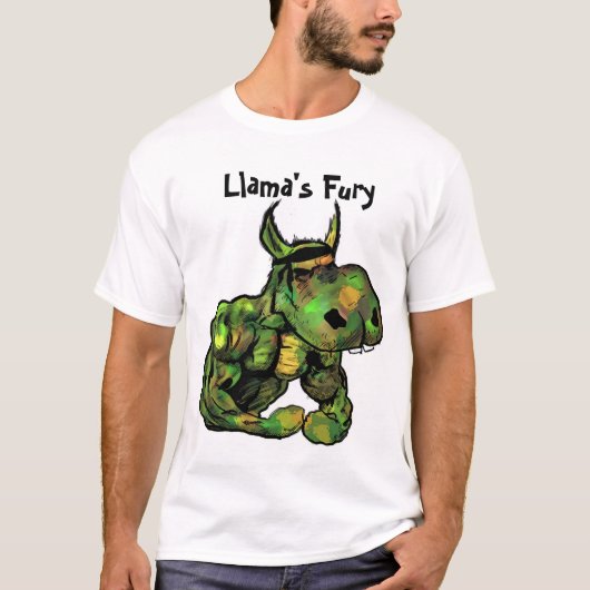 Die Wut des Lamas T-Shirt (Vorderseite)