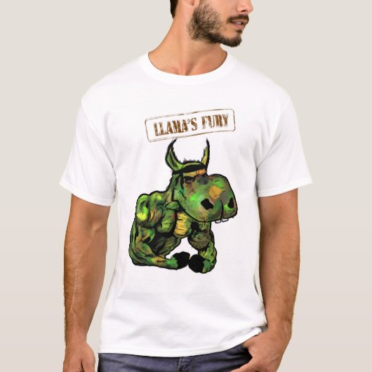 Die Wut II des Lamas T-Shirt (Vorderseite)