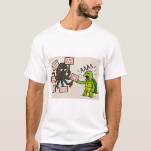Die wütende Schildkröte und der unschuldige Oktopu T-Shirt