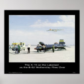 Die X-15 auf dem Lakebed als B-52-Mutterschiff Poster (Vorne)