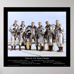 Die X-15-Testpiloten - NASA Poster