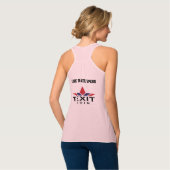 Die Xit-Coin-Frauen-Rosa Tank Top (Rückseite Vollansicht)