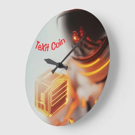 Die Xit-Münzzeit Große Wanduhr (Winkel)