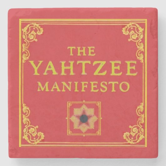 Die Yahtzee-Manifesto-Untersetzer Steinuntersetzer (Vorderseite)