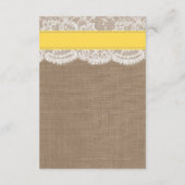 Die Yellow Sand Dollar Beach Hochzeitskollektion Begleitkarte (Rückseite)