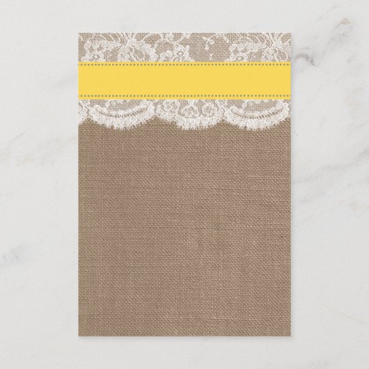 Die Yellow Sand Dollar Beach Hochzeitskollektion Begleitkarte (Rückseite)