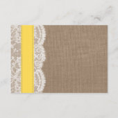 Die Yellow Sand Dollar Beach Hochzeitskollektion Begleitkarte (Rückseite)