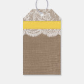 Die Yellow Sand Dollar Beach Hochzeitskollektion Geschenkanhänger (Rückseite)