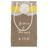 Die Yellow Sand Dollar Beach Hochzeitskollektion Kleine Geschenktüte (Vorderseite)