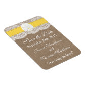 Die Yellow Sand Dollar Beach Hochzeitskollektion Magnet (Rechte Seite)