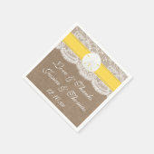 Die Yellow Sand Dollar Beach Hochzeitskollektion Serviette (Ecke)