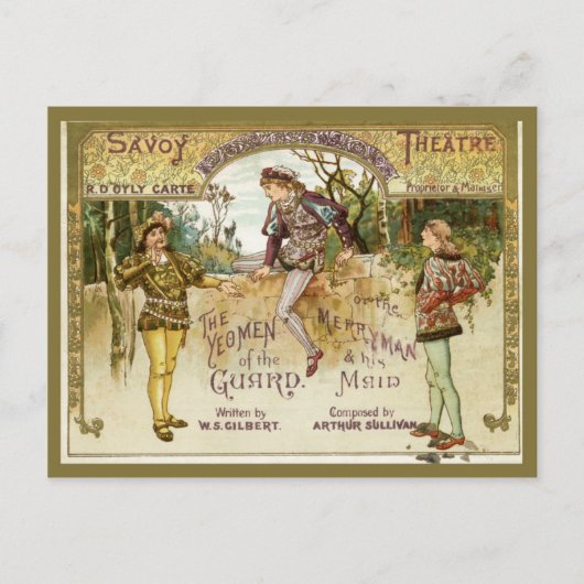 Die Yeomen of the Guard Postkarte (Vorderseite)