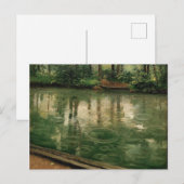 Die Yerres Rain Gustave Caillebotte Postkarte (Vorne/Hinten)