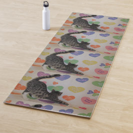 Die Yoga-Matte der abwärts gelegenen Katze (1 Seit Yogamatte