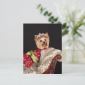 Die Yorkie Queen Postkarte (Stehend Vorderseite)