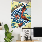 Die Yoshitsune Horse Washing Falls Poster (Heimbüro)
