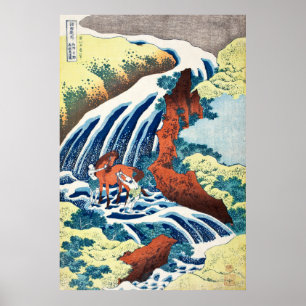 Die Yoshitsune Horse Washing Falls Poster