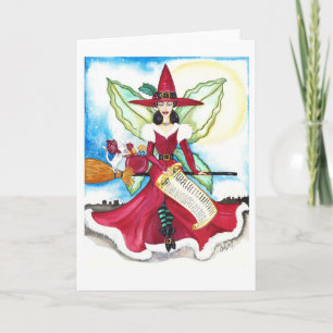 Die Yuletide Fairy Card Feiertagskarte