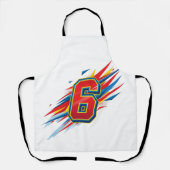 "Die Zahl 6: Ein Symbol der Harmonie und Liebe" Schürze (Vorderseite)