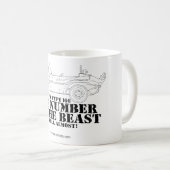 die Zahl des Tieres… wohl fast! Kaffeetasse (VorderseiteRechts)