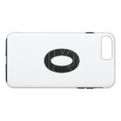 Die Zahl Null (0) in schwarz Case-Mate iPhone Hülle (Rückseite (Horizontal))