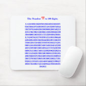 Die Zahl PI auf 500 Ziffern.3.14159... Mousepad (Mit Mouse)