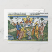 Die Zahlen 27 18-23 Moses legt seine Hand auf Josh Postkarte (Vorne/Hinten)