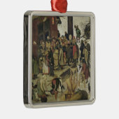 Die Zählung in Bethlehem 2 Silbernes Ornament (Rechts)