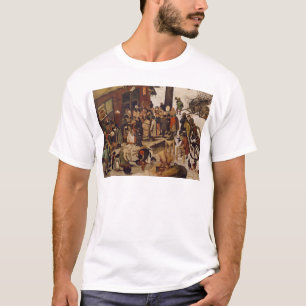 Die Zählung in Bethlehem, Detail des Zählungsbü T-Shirt