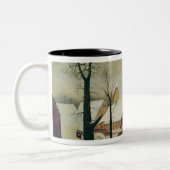 Die Zählung in Bethlehem Zweifarbige Tasse (Links)