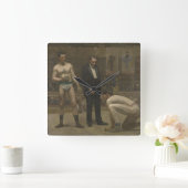 Die Zählung Quadratische Wanduhr (Zuhause)