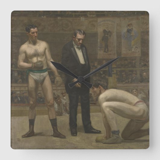 Die Zählung Quadratische Wanduhr (Vorderseite)